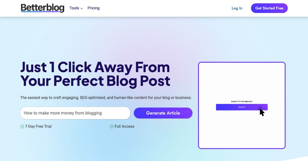 BetterBlog: AI writing assistant