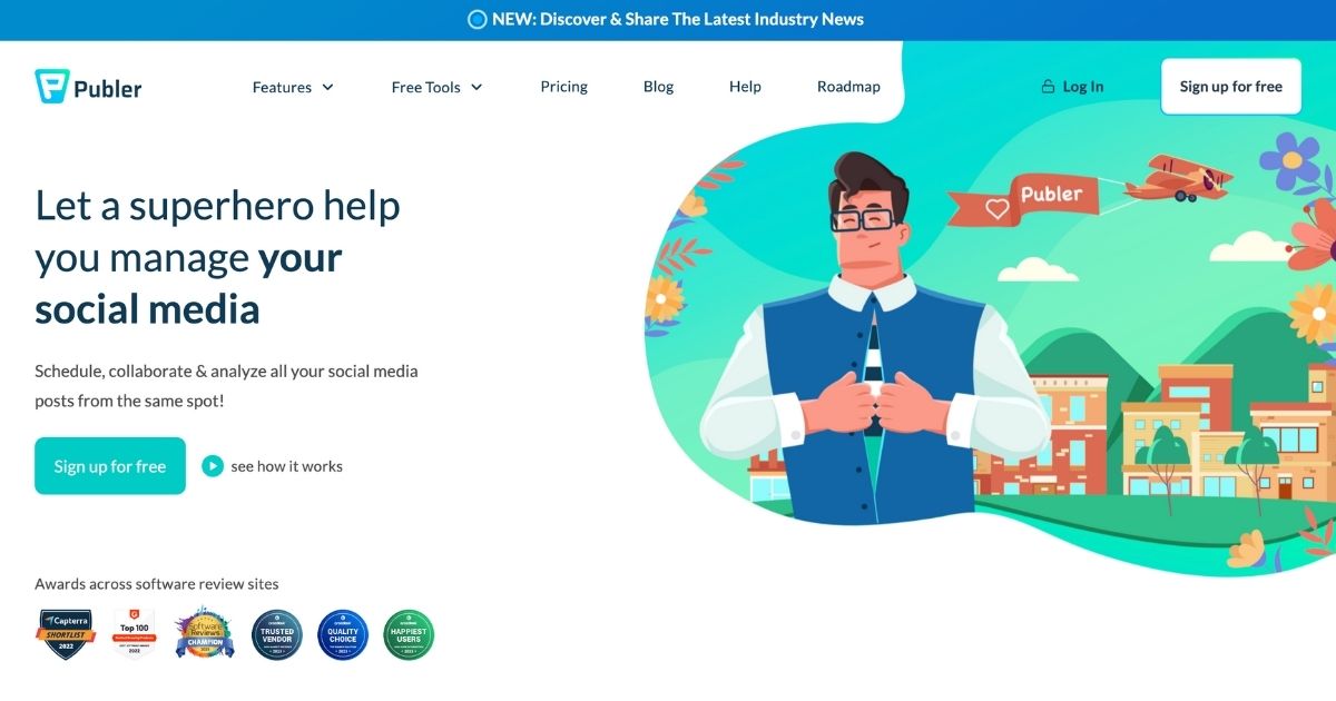 Publer: Schedule, collaborate & analyze social media posts all in one place