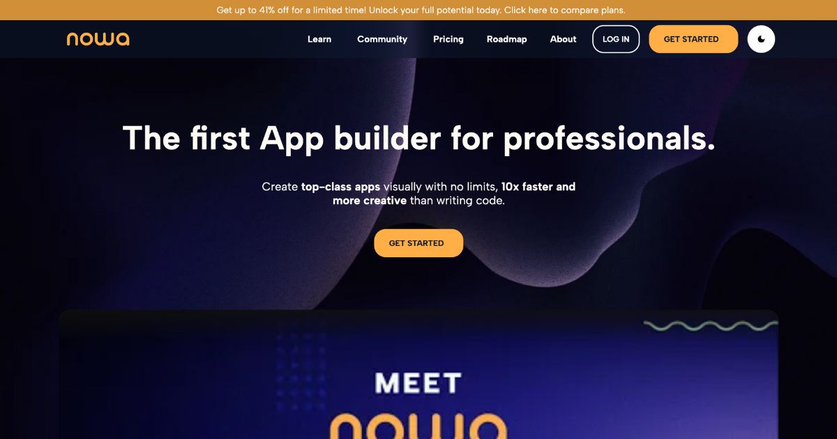 Nowa: Innovative visual app builder for professionals