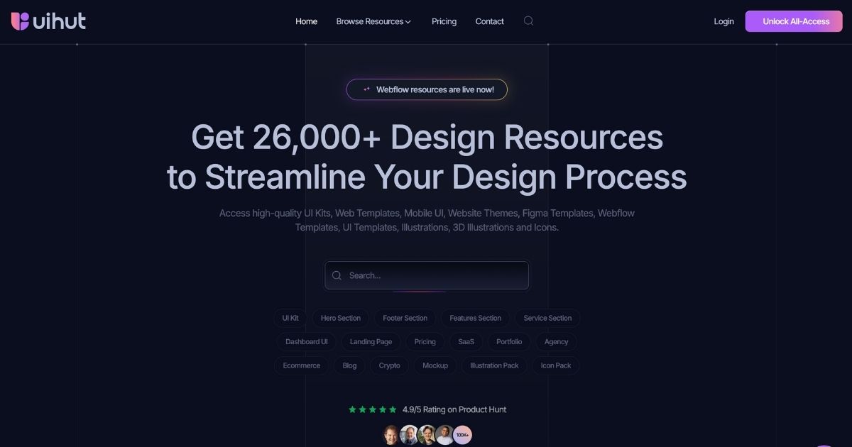 UIHut: Design resource tool