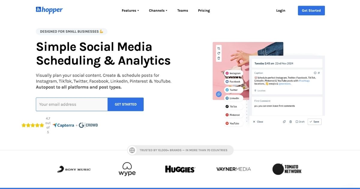 HopperHQ: Social media scheduler and analytics