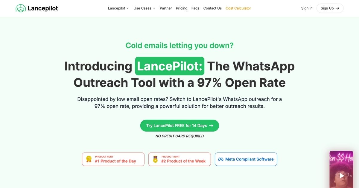 Lancepilot: WhatsApp outreach tool