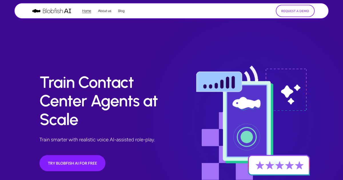 Blobfish AI: Contact Center Training Enhancement