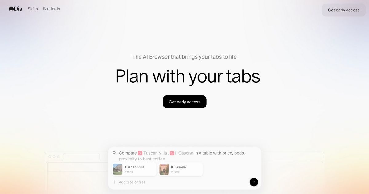 Dia Browser: AI-Powered Productivity Tool