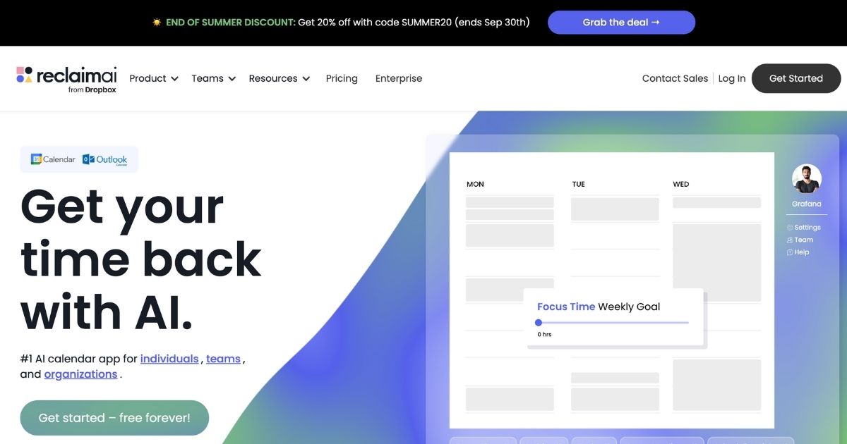 Reclaim AI: AI-Powered Calendar Optimization Tool