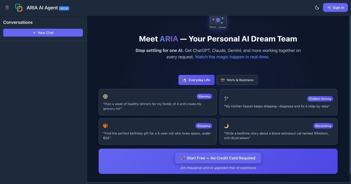 ARIA AI Assistant: Multi-Model Workflow Orchestration