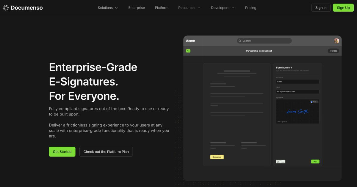 Documenso: Open-Source Secure eSignature Solution