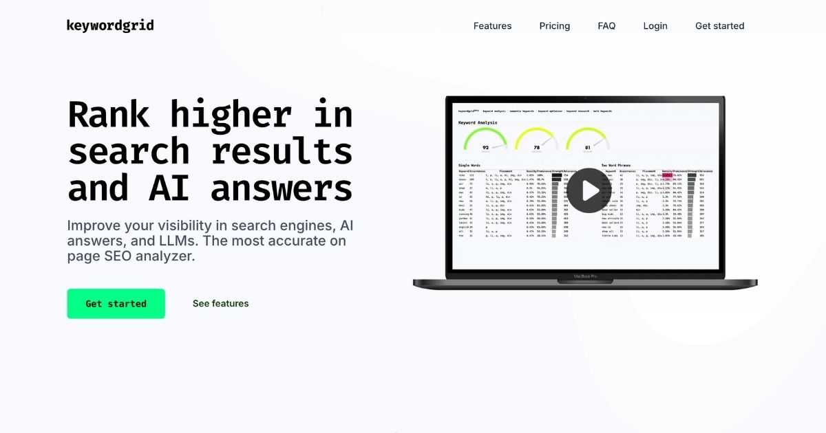 Keyword Grid: Enhance SEO Performance Effortlessly
