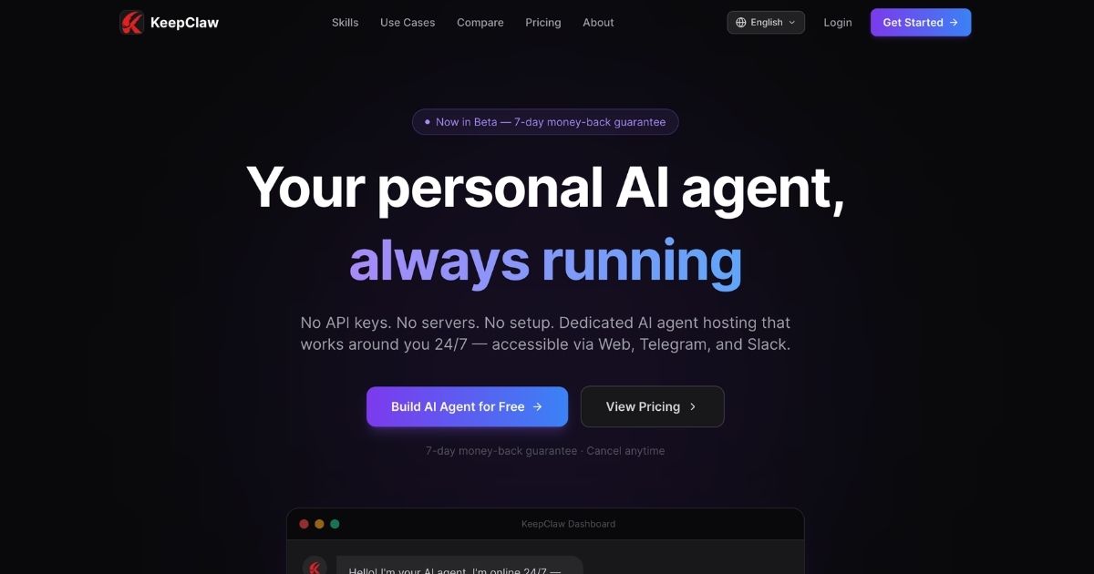 KeepClaw AI Agent Hosting: Automated Productivity